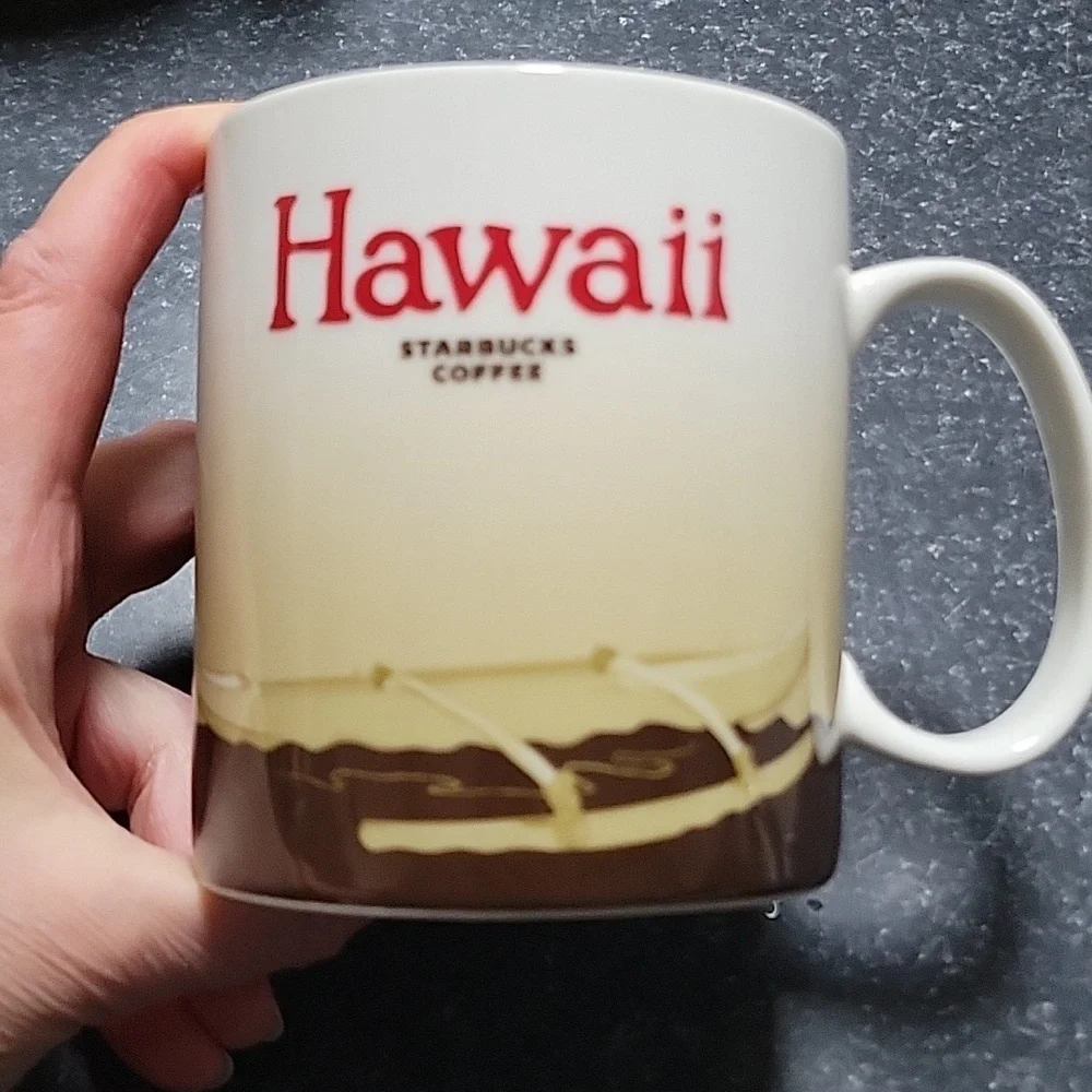 Starbucks Hawaii Aloha Tropical Collector Series Large 16 OZ Mug Tea Coffee
